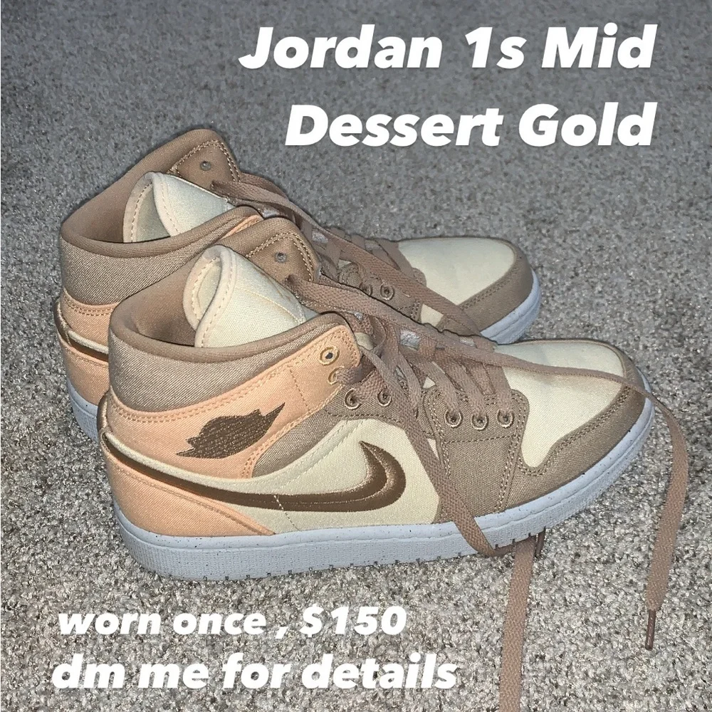 Desert Gold Jordan 1s - Picture 1 of 1